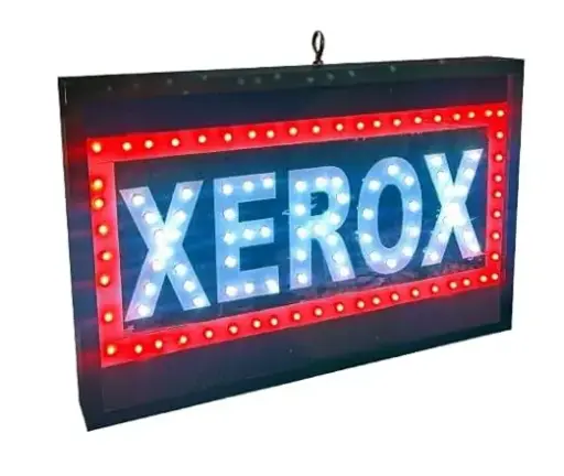 signs and arts xeroxstore shop LED sign board for XEROX store18inch x 12inch double sided light for outdoor purposes store front wall mountable L size